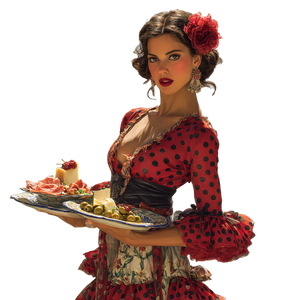 Flamenco Dancer Portrait V4 Vinyl Car Decal Sticker – Waterproof & UV-Resistant 6.826666666666667"