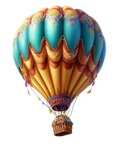 Air Balloon V2 Vinyl Car Decal Sticker – Waterproof & UV-Resistant 8.32"