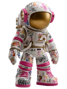 Graffiti Astronaut Toy V2 Vinyl Car Decal Sticker – Waterproof & UV-Resistant 4.1066666666666665"