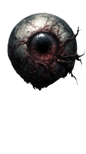 Grotesque Eyeball Vinyl Car Decal Sticker – Waterproof & UV-Resistant 9.706666666666667"