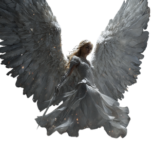 Powerful Angel V3 Vinyl Car Decal Sticker – Waterproof & UV-Resistant 3.4133333333333336"