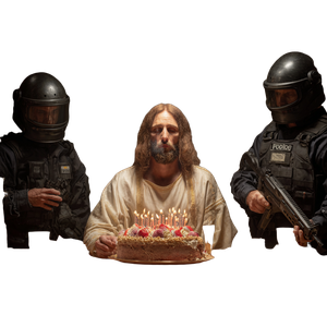 Jesus Birthday Blow Vinyl Car Decal Sticker – Waterproof & UV-Resistant 3.4133333333333336"