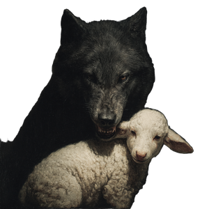 Evil Hungry Wolf V2 Vinyl Car Decal Sticker – Waterproof & UV-Resistant 3.4133333333333336"
