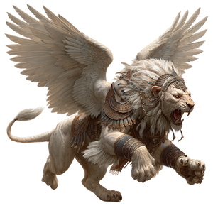 Winged Lion Sphinx V3 Vinyl Car Decal Sticker – Waterproof & UV-Resistant 3.4133333333333336"
