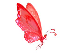 Shimmering Red Butterfly Vinyl Car Decal Sticker – Waterproof & UV-Resistant 6.1866666666666665"
