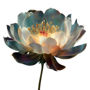 Glowing Watercolor Flower Vinyl Car Decal Sticker – Waterproof & UV-Resistant 3.4133333333333336"