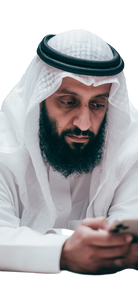 Saudi Man On Phone V2 Vinyl Car Decal Sticker – Waterproof & UV-Resistant 5.333333333333333"