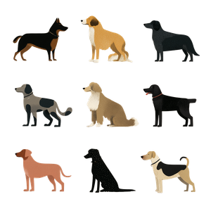 Dog Patterns V2 Vinyl Car Decal Sticker – Waterproof & UV-Resistant 6.826666666666667"
