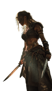 Viking Warrior Woman V38 Vinyl Car Decal Sticker – Waterproof & UV-Resistant 4.8533333333333335"