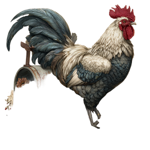 Rooster Mailbox Art V4 Vinyl Car Decal Sticker – Waterproof & UV-Resistant 3.4133333333333336"