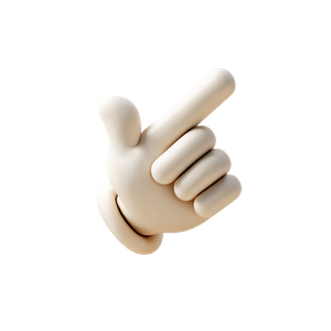 Stylized Hand Cursor V2 Vinyl Car Decal Sticker – Waterproof & UV-Resistant 3.4133333333333336"