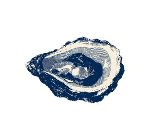 Navy Blue Oyster Vinyl Car Decal Sticker – Waterproof & UV-Resistant 3.4133333333333336" Navy Blue Oyster Vinyl Car Decal Sticker – Waterproof & UV-Resistant 3.4133333333333336"