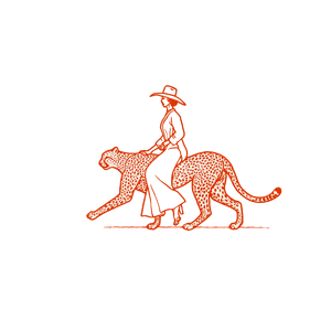 Cowgirl On Cheetah Vinyl Car Decal Sticker – Waterproof & UV-Resistant 6.826666666666667"