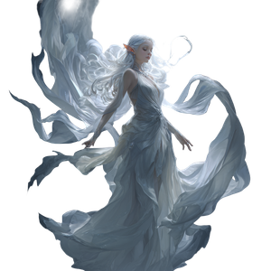 Ethereal Elven Woman V8 Vinyl Car Decal Sticker – Waterproof & UV-Resistant 6.826666666666667"