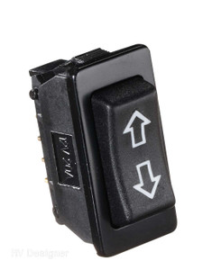 Extreme Power Rocker Switch | For Slide Out/Power Seats/Sofas | 5 Pin Terminal | 20A Continuous, 40A Peak | Black Extreme Power Rocker Switch | For Slide Out/Power Seats/Sofas | 5 Pin Terminal | 20A Continuous, 40A Peak | Black