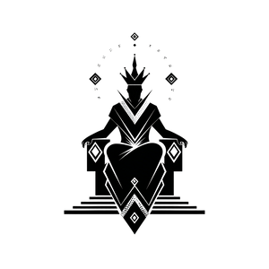 Mysterious King Logo Vinyl Car Decal Sticker – Waterproof & UV-Resistant 3.4133333333333336"