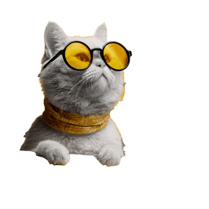 Cool Cat Ride Vinyl Car Decal Sticker – Waterproof & UV-Resistant 3.4133333333333336"