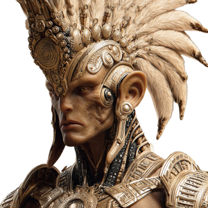 Tribal Alien Warrior V2 Vinyl Car Decal Sticker – Waterproof & UV-Resistant 3.4133333333333336"