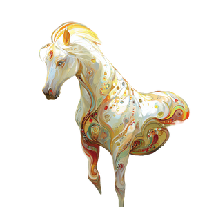 Horse V28 Vinyl Car Decal Sticker – Waterproof & UV-Resistant 3.4133333333333336"