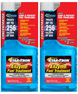 2x Star Brite Fuel Additive | Star Tron Enzyme Fuel Treatment | Prevents Ethanol Problems & Improves Performance