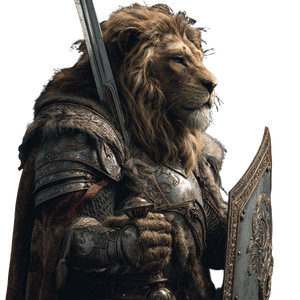 Lion Knight V2 Vinyl Car Decal Sticker – Waterproof & UV-Resistant 3.4133333333333336"
