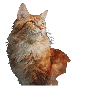 Fantasy Coon Cat Vinyl Car Decal Sticker – Waterproof & UV-Resistant 6.826666666666667"