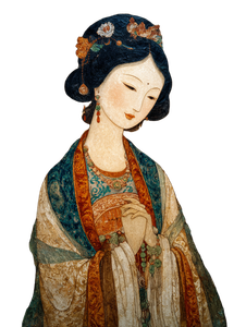 Celestial Mogao Maidens Vinyl Car Decal Sticker – Waterproof & UV-Resistant 4.1066666666666665"