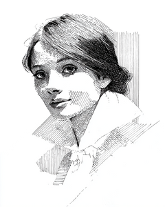 Elegant French Woman V20 Vinyl Car Decal Sticker – Waterproof & UV-Resistant 4.0"