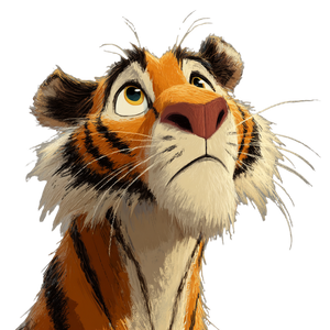 Pixar Tiger Vinyl Car Decal Sticker – Waterproof & UV-Resistant 3.4133333333333336"