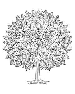 Mandala Tree V4 Vinyl Car Decal Sticker – Waterproof & UV-Resistant 4.0"