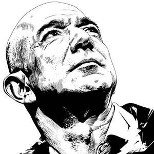Jeff Bezos Revolutionary V2 Vinyl Car Decal Sticker – Waterproof & UV-Resistant 3.4133333333333336"