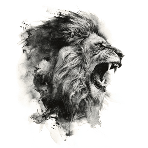 Angry Lion Tattoo V8 Vinyl Car Decal Sticker – Waterproof & UV-Resistant 6.826666666666667"