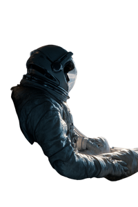 Astronaut In Spaceship V8 Vinyl Car Decal Sticker – Waterproof & UV-Resistant 8.96"