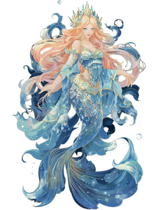 Anime Mermaid Portrait Vinyl Car Decal Sticker – Waterproof & UV-Resistant 4.1066666666666665"