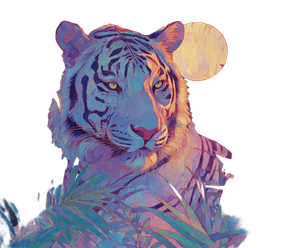 Mystical Fiery Tiger Vinyl Car Decal Sticker – Waterproof & UV-Resistant 6.613333333333333"