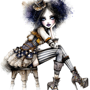 Whimsical Clown Girl V4 Vinyl Car Decal Sticker – Waterproof & UV-Resistant 3.4133333333333336" Whimsical Clown Girl V4 Vinyl Car Decal Sticker – Waterproof & UV-Resistant 3.4133333333333336"