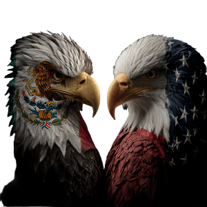Eagles' Protective Embrace V2 Vinyl Car Decal Sticker – Waterproof & UV-Resistant 3.4133333333333336"