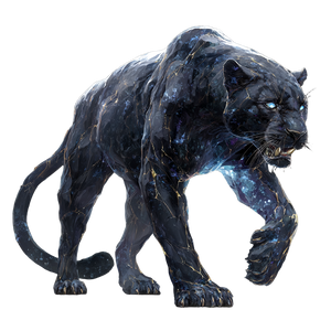 Crystalline Panther V3 Vinyl Car Decal Sticker – Waterproof & UV-Resistant 6.826666666666667"