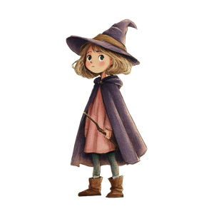 Shy Young Witch Vinyl Car Decal Sticker – Waterproof & UV-Resistant 6.826666666666667"