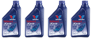 4x Valvoline TC-W3 Certified 2 Cycle Oil | 16 Ounce | Fortified for Maximum Performance in Outboard Engines