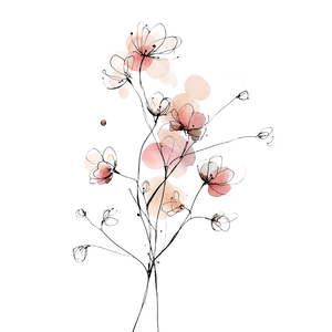 Minimal Botanical Sketch V3 Vinyl Car Decal Sticker – Waterproof & UV-Resistant 6.826666666666667"
