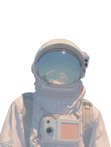 Space Astronaut V3 Vinyl Car Decal Sticker – Waterproof & UV-Resistant 4.1066666666666665"