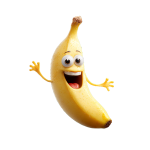 Funny Banana V2 Vinyl Car Decal Sticker – Waterproof & UV-Resistant 3.4133333333333336"