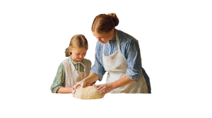 Mother Teaching Daughter V3 Vinyl Car Decal Sticker – Waterproof & UV-Resistant 2.72"