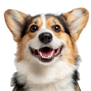 Corgi With Dentures Vinyl Car Decal Sticker – Waterproof & UV-Resistant 3.4133333333333336"