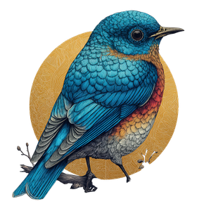 Blue Bird V7 Vinyl Car Decal Sticker – Waterproof & UV-Resistant 3.4133333333333336"