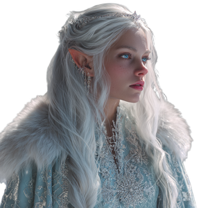 Winter Fae Portrait Vinyl Car Decal Sticker – Waterproof & UV-Resistant 3.4133333333333336"
