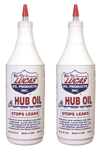 2x Lucas Oil Hub Oil | Slows Leaks & Prevents Downtime | 1 Quart | Heavy Duty Trucks