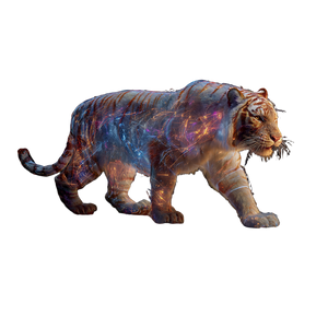 Holographic Tiger Vinyl Car Decal Sticker – Waterproof & UV-Resistant 3.4133333333333336"
