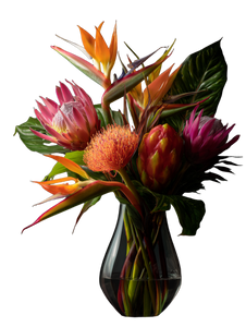 Exotic Flower Bouquet V2 Vinyl Car Decal Sticker – Waterproof & UV-Resistant 4.1066666666666665"